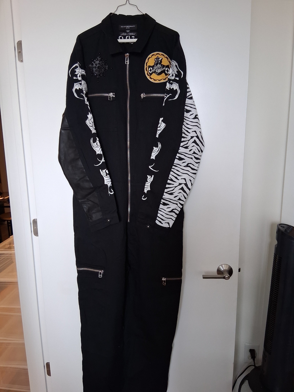 Cult of Individuality Black Coverall Collab With Lucky Bastard! Never Worn!